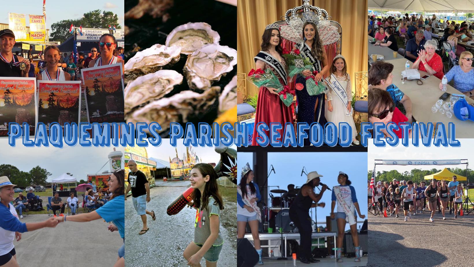 Plaquemines Parish Seafood Festival collage
